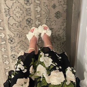 Loeffler Randall Natalia Pearl/Rhinestone Platform Heels, Size 6